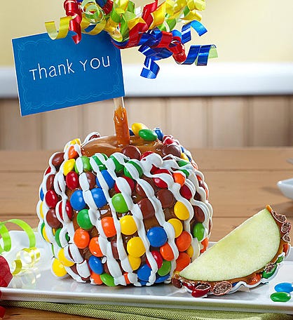 Big Thank You Caramel Apple with Candies
